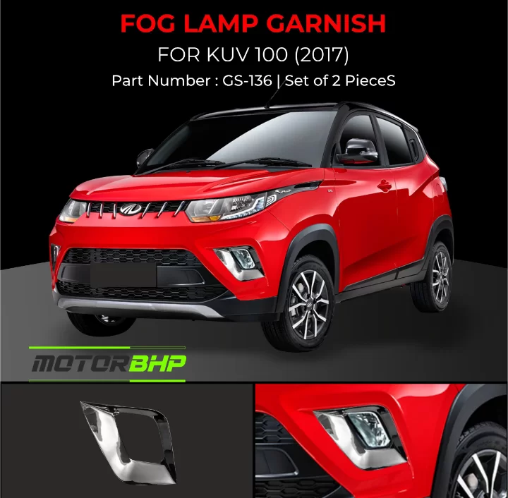 Kuv100 fog lamp on sale chrome